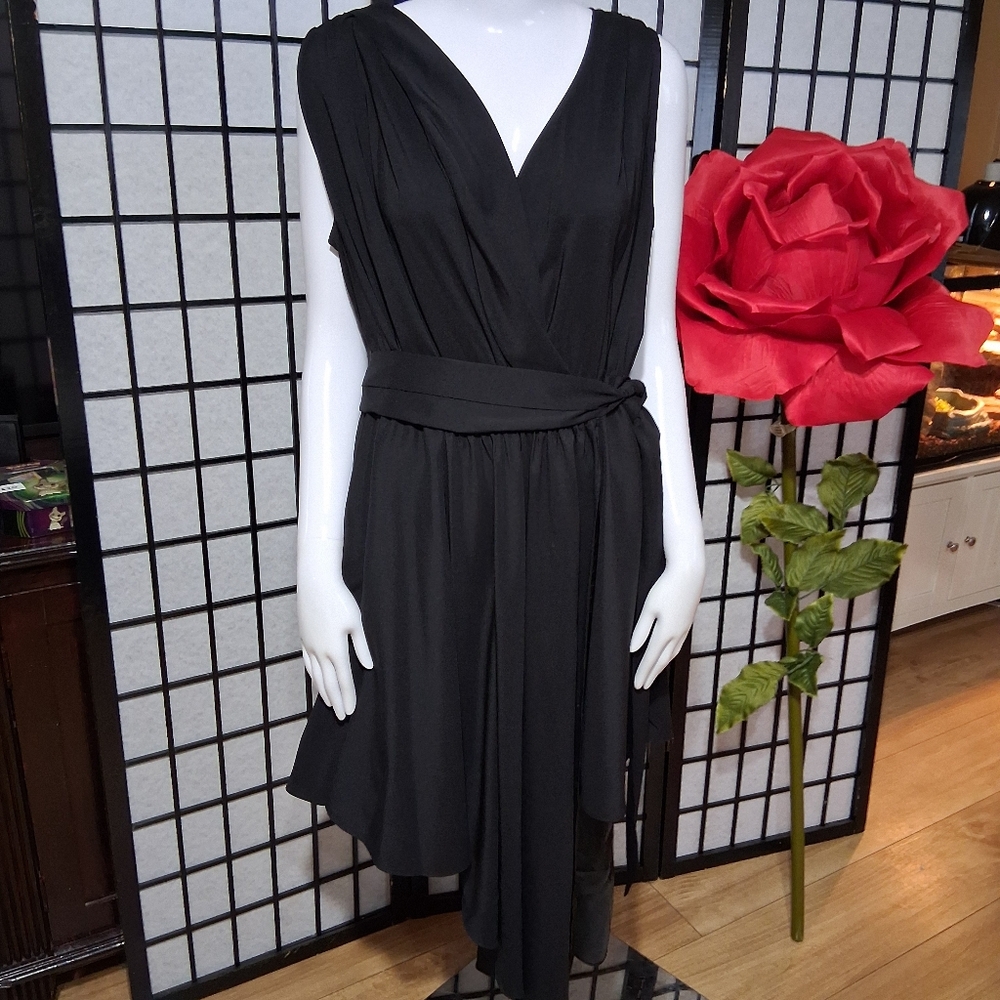 Guess by Marciano Black Asymmetrical Dress